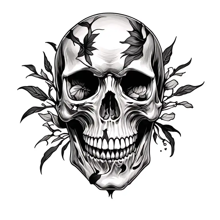 skull tattoos which are realistic for the shoulders  tattoo design idea