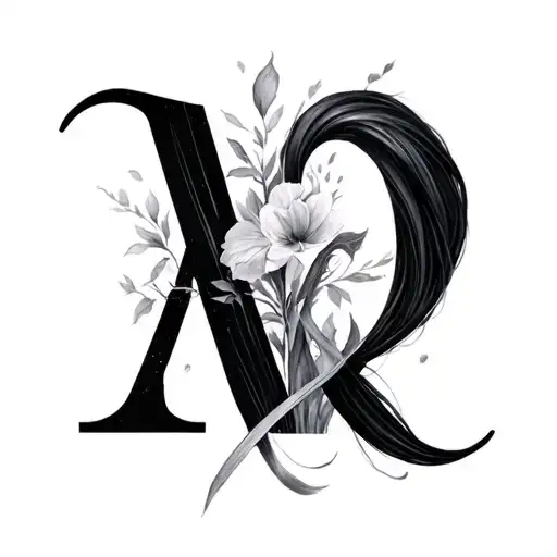 Lyrics A Letter and Fusted tattoo design idea