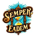 "Semper Eadem" Hourglass full tattoo design idea