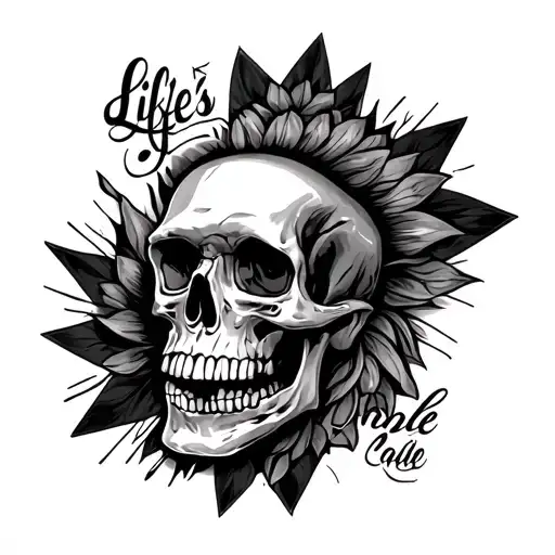 life's a gamble tattoo design idea