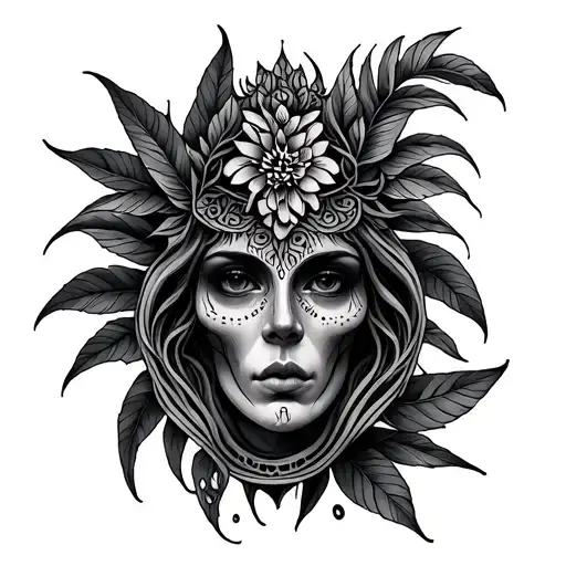 Ayahuasca tattoo design idea