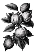 Fig Tree budding tattoo design idea