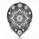 universe mandala tattoo design idea