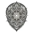 universe mandala tattoo design idea