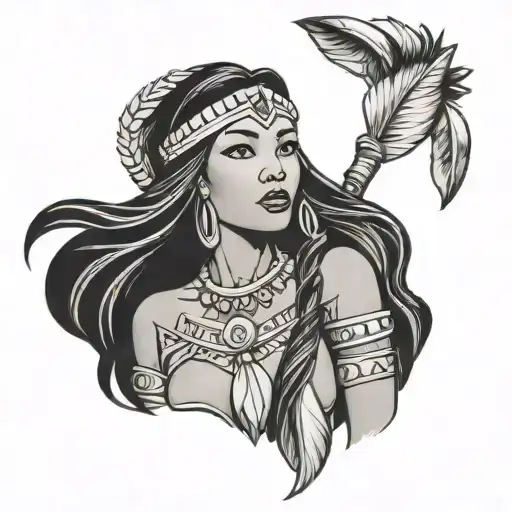 Disney's Pocahontas tattoo design idea