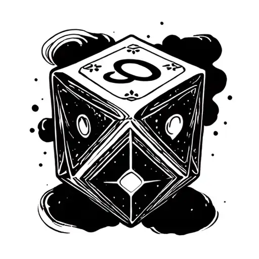 Varied 20 sided dice arm sleeve tattoo tattoo design idea