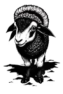 Goth Black Sheep tattoo design idea