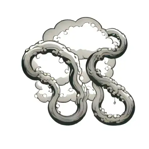 Filler Clouds and Smoke tattoo design idea
