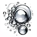 bubbles tattoo design idea