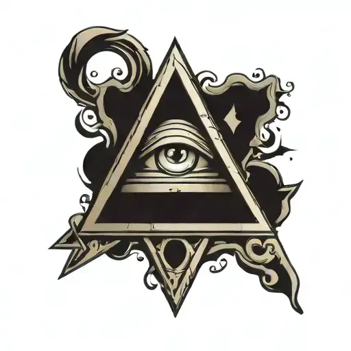 illuminati symbol tattoo design featuring tattoo design idea