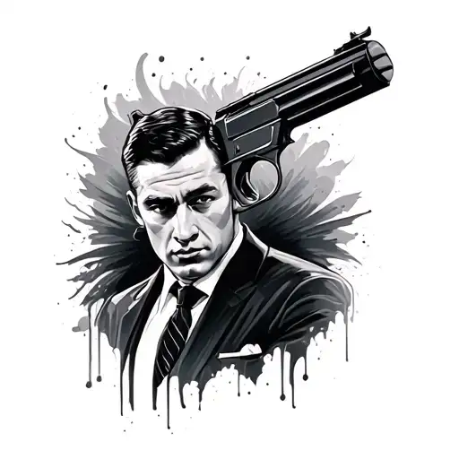 james bond tattoo design idea