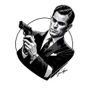 james bond tattoo design idea