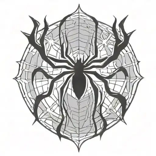 Spider-Man symbol with symbiot tattoo design idea