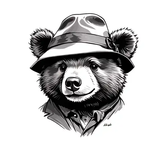 Paddington Bear tattoo design idea