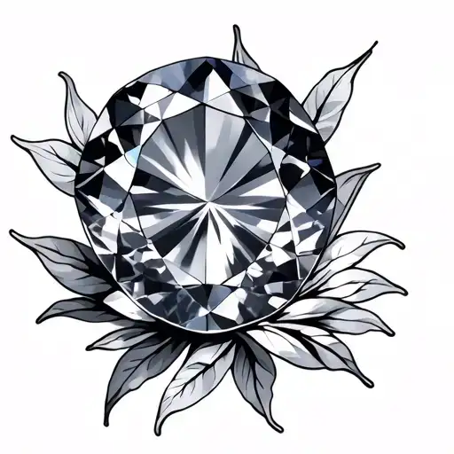 Birthstone tattoo design idea