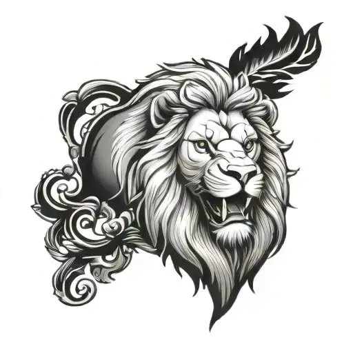 Czech Lion tattoo design idea
