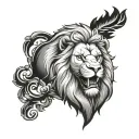 Czech Lion tattoo design idea