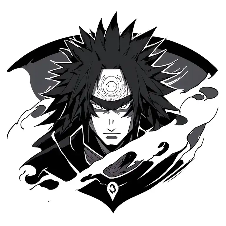 madara uchiha perfect susanoo tattoo design idea