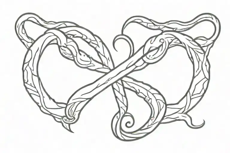 Cancer Aquarius tattoo design idea
