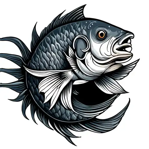 Christ Fish tattoo design idea
