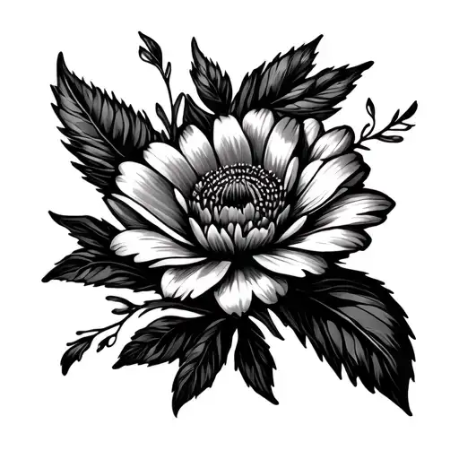 February, July, August, November, and December birth flower as forearm tattoo tattoo design idea