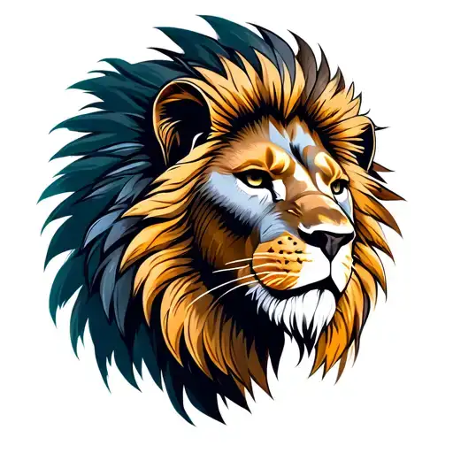 lion aztec warrior tattoo design idea