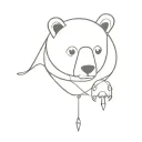 bear, bell, bug, bird, boo tattoo design idea