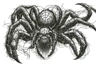 spider tattoo design idea