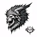 Valhalla tattoo design idea