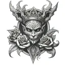 666 tattoo design idea