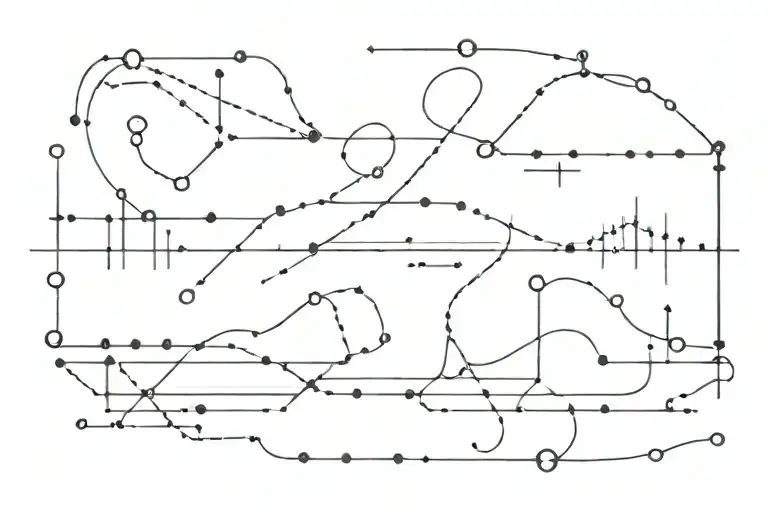 Penelope morse code wrapping tattoo design idea