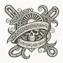 self harm symbolized by broken chains tattoo design idea