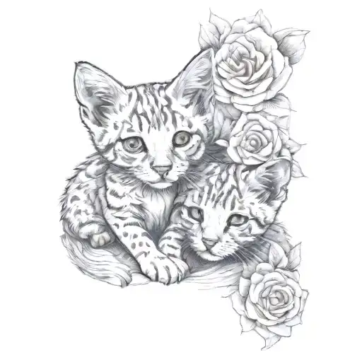 niece and nephew tattoo design idea