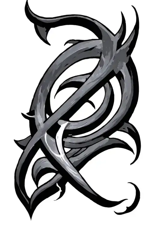 Bind Rune gebo and fehu rune tattoo design idea
