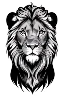 Minimal Lion tattoo design idea