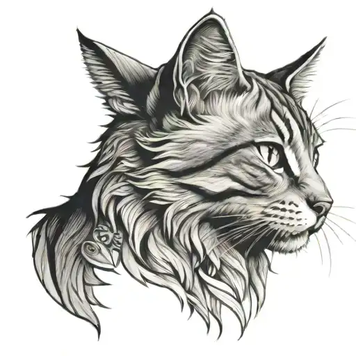 memorial tattoo for my cat tattoo design idea