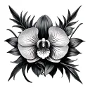 Aquarius, 2006, orchid, Aquarius constellation  tattoo design idea