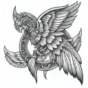 y2k wings tattoo design idea