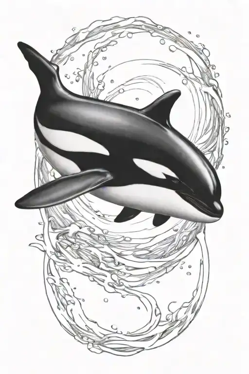 orca tattoo design idea