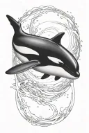 orca tattoo design idea