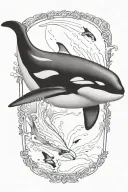 orca tattoo design idea