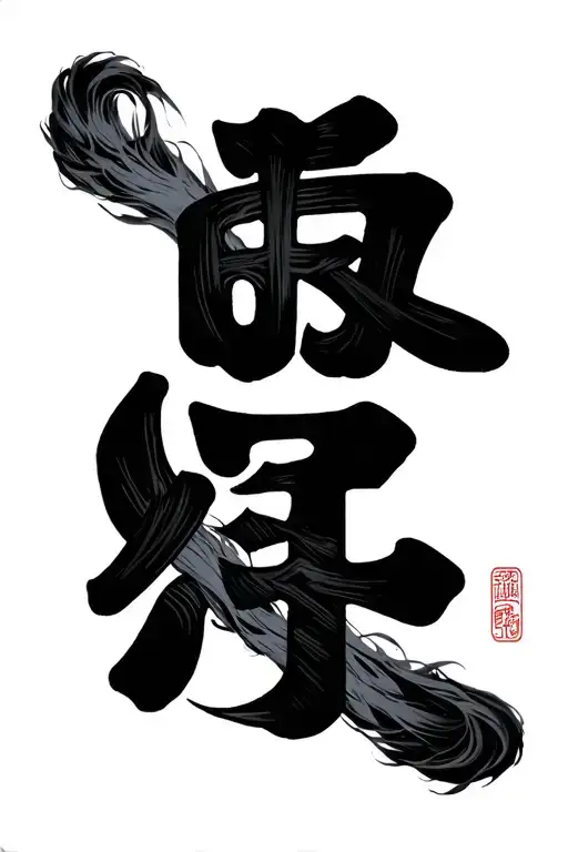 Kaizen Kanji tattoo design idea