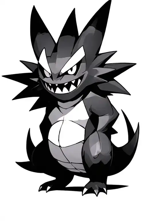 Pokemon Gengar tattoo design idea
