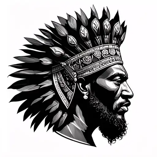 African King tattoo design idea