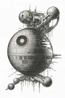 death star wars tattoo design idea
