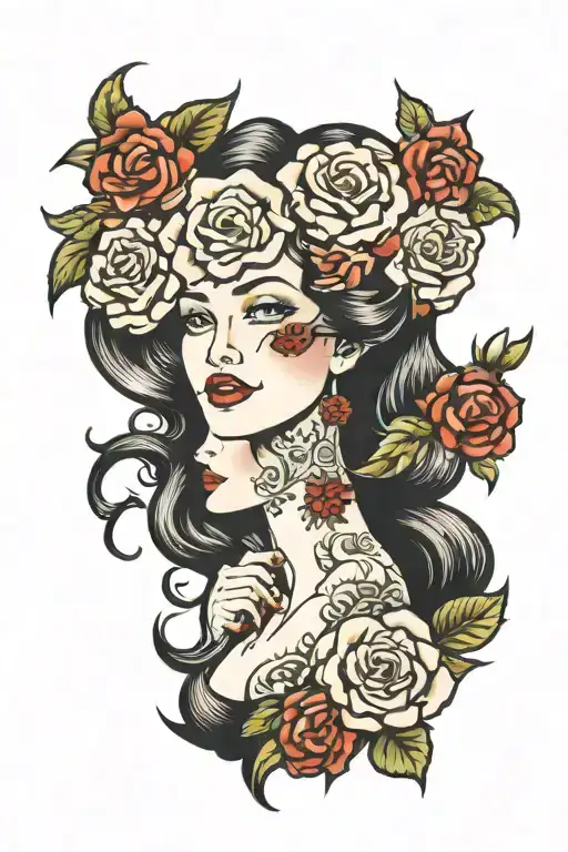 Loss of mother  tattoo design idea