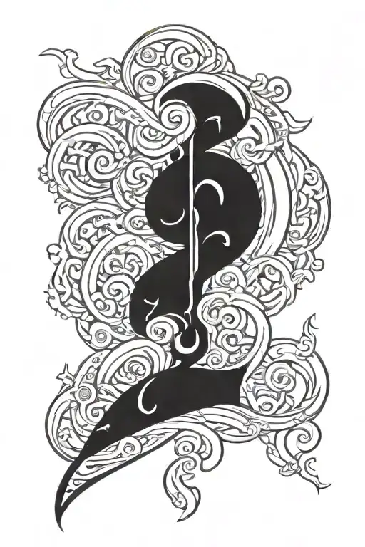 Scroll saying I tattoo design idea