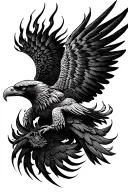 New Liver, Same Eagles Prometheus fire tattoo design idea