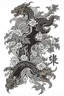 Coordinates tattoo design idea