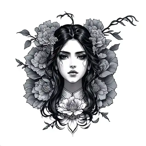 Japanese Gemini tattoo design idea